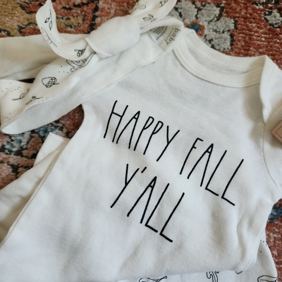Rae Dunn - Happy fall y’all - new- size 3-6 - Picture 10 of 11